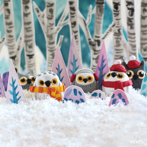 Cutie Cozy Owl Ditto Oven Bake Clay Workshop {member pricing} $5 per person